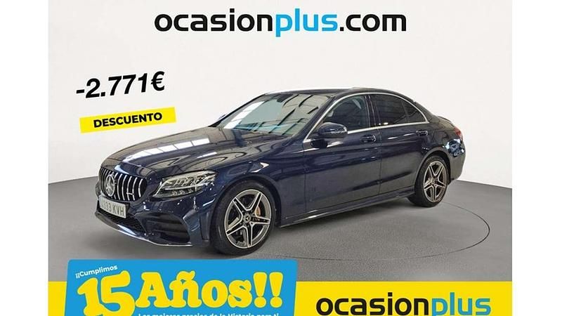 Azul Usado 2019 Mercedes C220 AMG Berlina | 27.719 € (Precio justo) - Imagen 1/4