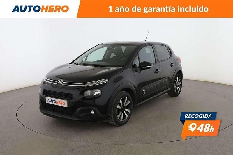 Negro Usado 2018 Citroën C3 PureTech Utilitario | 9099 € (Precio justo) - Imagen 1/3