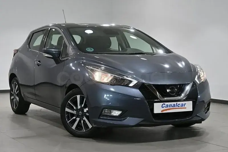 Usado Nissan Micra Acenta 90 CV (66 kW) 2017 Gris / plata Utilitario