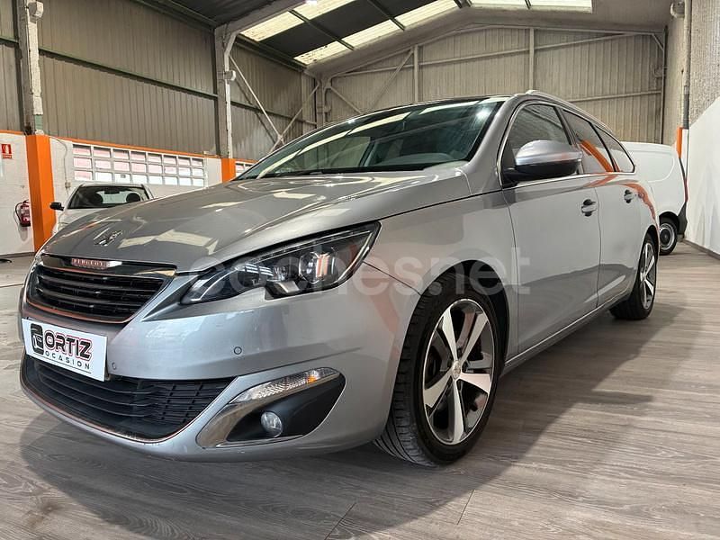 Gris / plata Usado 2015 Peugeot 308 SW Allure Familiar | 7490 € (Buen precio) - Imagen 1/4