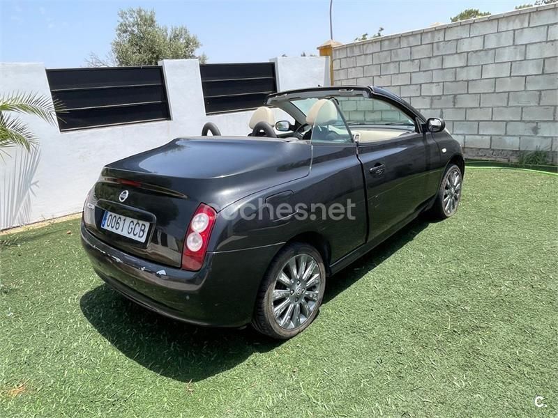 Negro Usado 2008 Nissan Micra C+C Tekna Descapotable | 5000 € - Imagen 1/4