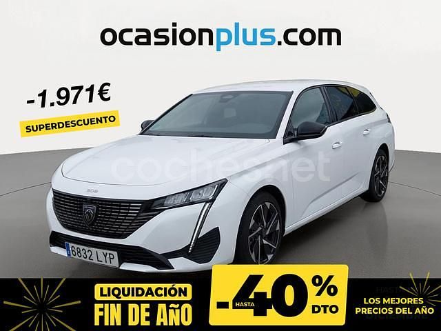Blanco Usado 2022 Peugeot 308 SW Allure Familiar | 19.490 € (Caro) - Imagen 1/4