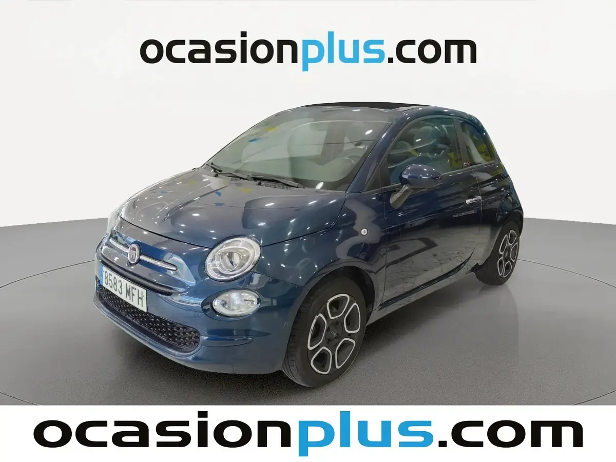 Usado Fiat 500C Club 71 CV (52 kW) 2023 Azul Descapotable