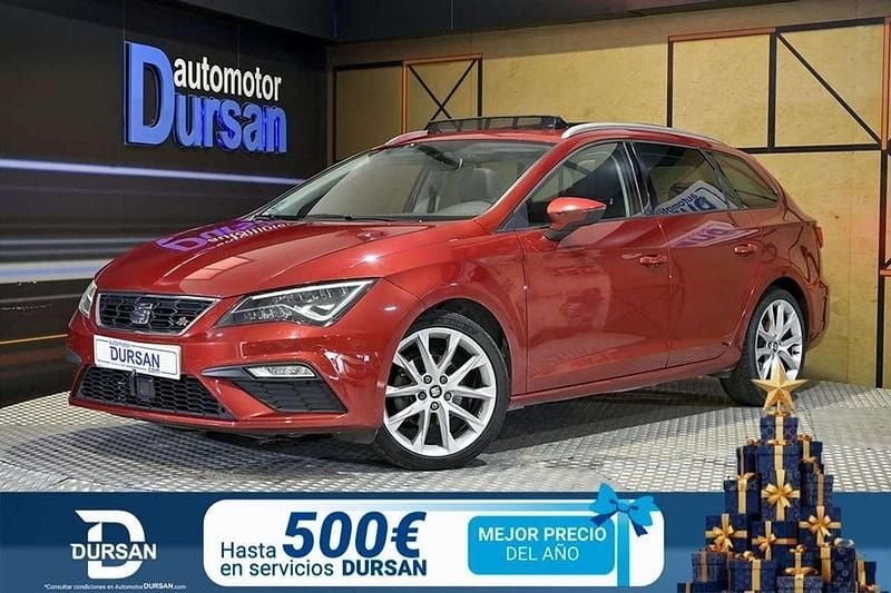 Rojo Usado 2019 Seat Leon ST FR Familiar | 16.990 € (Precio justo) - Imagen 1/4