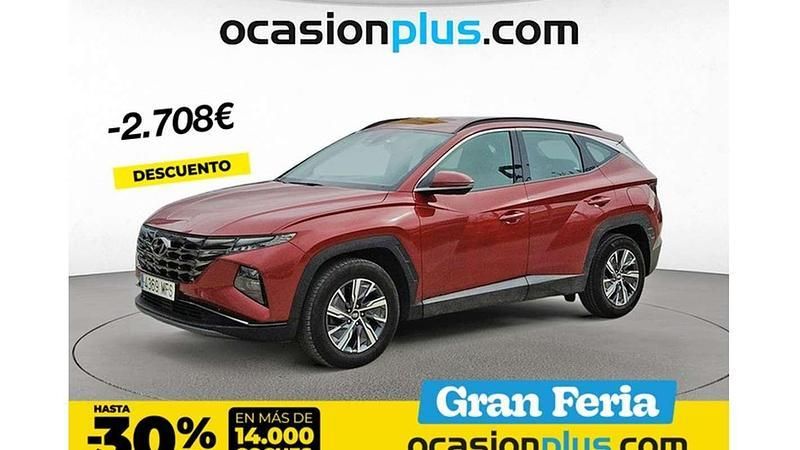 Rojo Usado 2023 Hyundai Tucson SUV | 19.991 € (Precio justo) - Imagen 1/4