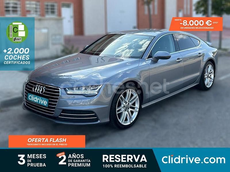 Gris / plata Usado 2014 Audi A7 Sportback S-Line Utilitario | 19.390 € (Precio justo) - Imagen 1/3