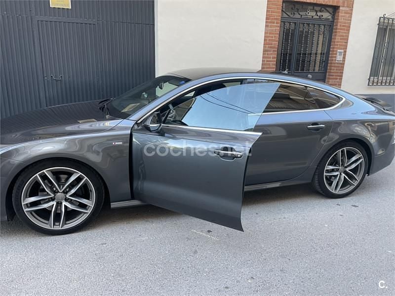 Usado Audi A7 Sportback S-Line 272 CV (200 kW) 2017 Gris / plata Utilitario