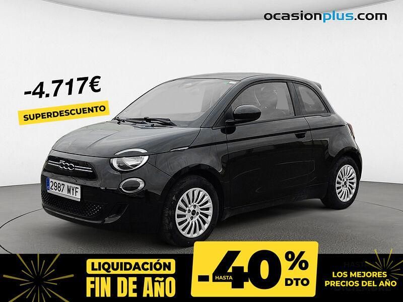 Negro Usado 2022 Fiat 500e Icon Utilitario | 12.290 € (Precio justo) - Imagen 1/4