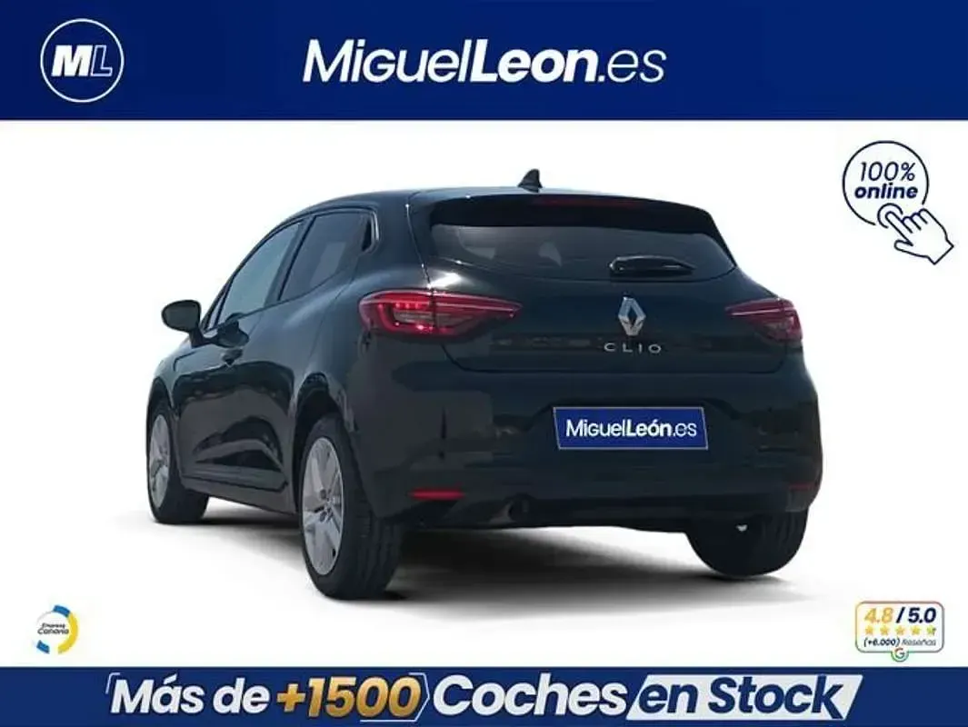 Usado Renault Clio Intens 91 CV (66 kW) 2022 Negro Utilitario