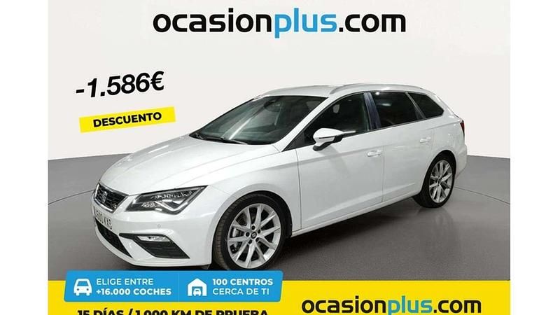 Blanco Usado 2019 Seat Leon ST FR Familiar | 15.864 € (Precio justo) - Imagen 1/4