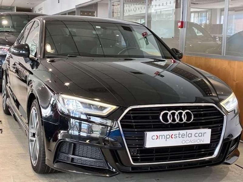 Usado Audi A3 S-Line 150 CV (110 kW) 2017 Negro Berlina