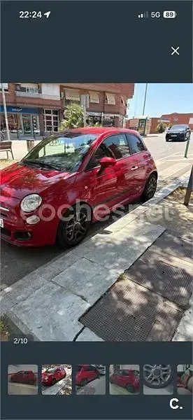Usado Fiat 500S S 69 CV (50 kW) 2015 Rojo Berlina