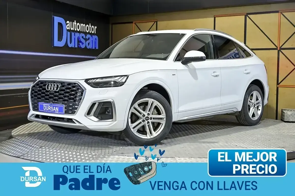 Usado Audi Q5 S-Line 204 CV (150 kW) 2022 Blanco SUV
