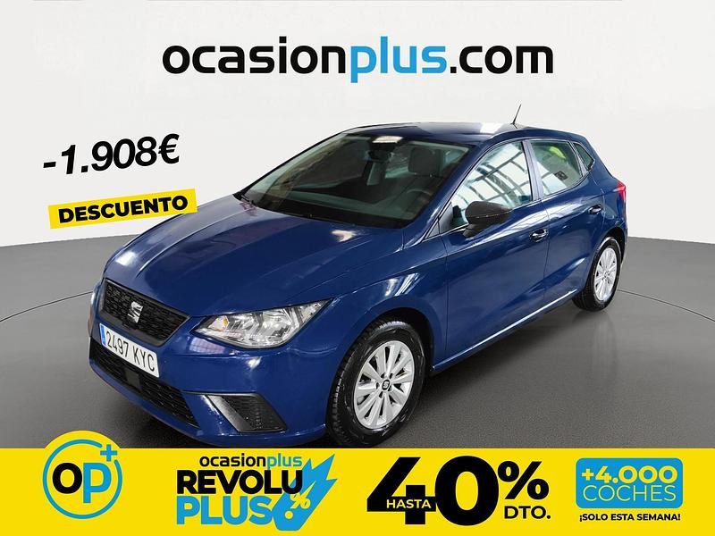 Usado Seat Ibiza Reference 95 CV (69 kW) 2019 Azul Utilitario