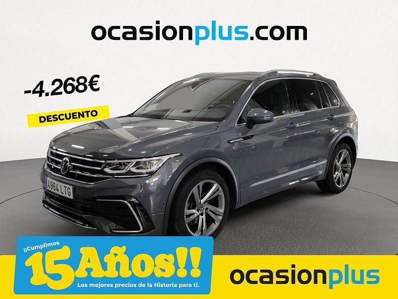 Gris / plata Usado 2021 VW Tiguan R-line SUV | 29.900 € (Precio justo) - Imagen 1/4
