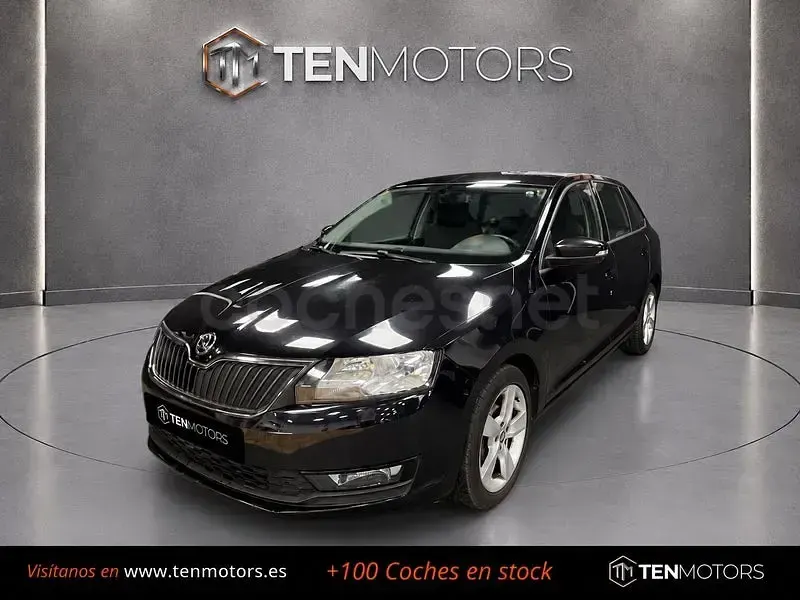 Usado Skoda Rapid Ambition 90 CV (66 kW) 2018 Negro Utilitario