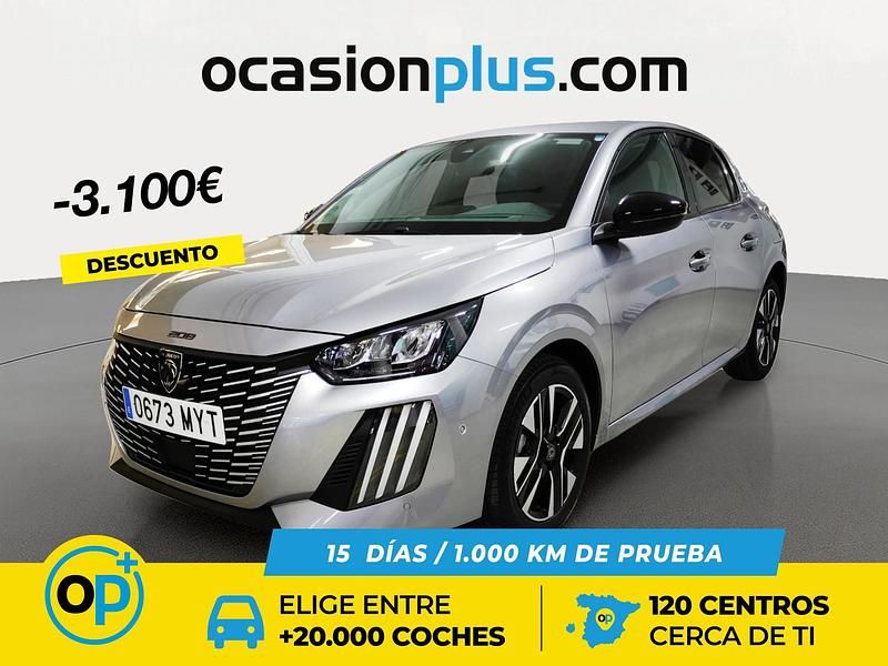 Usado Peugeot 208 Allure 100 CV (73 kW) 2025 Gris Utilitario