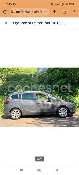 Marrón Usado 2013 Opel Zafira Tourer Excellence Monovolumen | 5499 € (Un poco caro) - Imagen 1/4