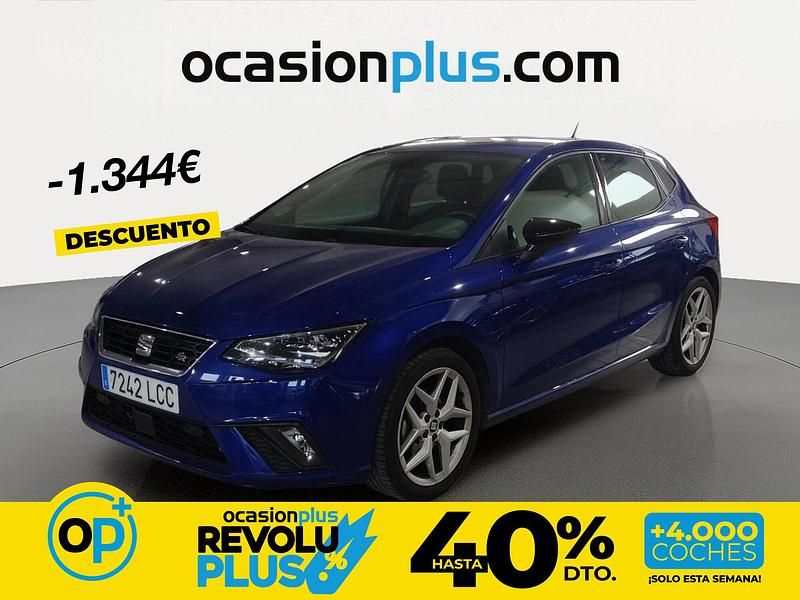 Usado Seat Ibiza FR 115 CV (84 kW) 2019 Azul Utilitario