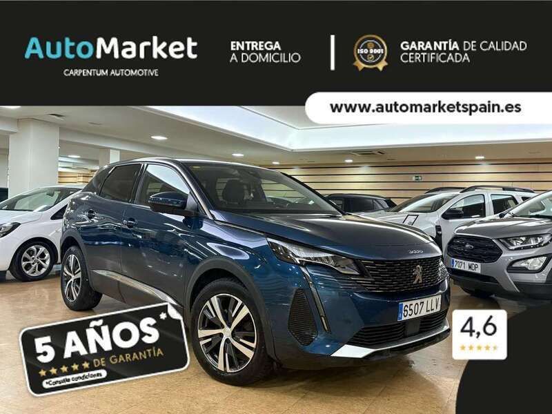 Azul Usado 2021 Peugeot 3008 Allure SUV | 15.900 € (Buen precio) - Imagen 1/4
