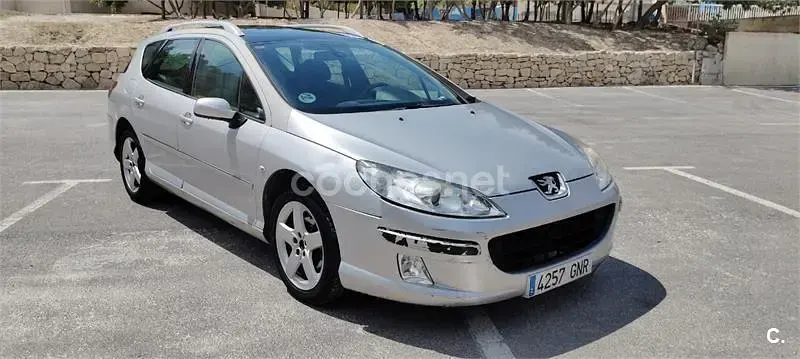 Usado Peugeot 407 Sport 136 CV (100 kW) 2009 Blanco Familiar