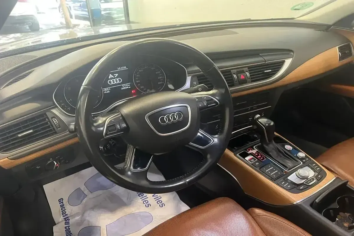 Usado Audi A7 S-Line 218 CV (160 kW) 2016 Negro Utilitario
