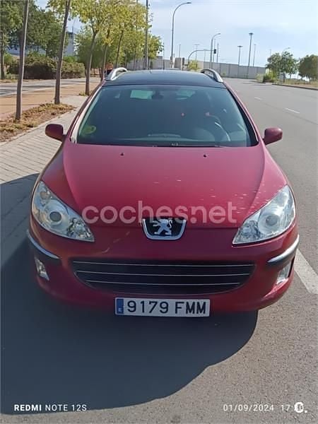 Usado Peugeot 407 Sport 136 CV (100 kW) 2007 Granate Familiar