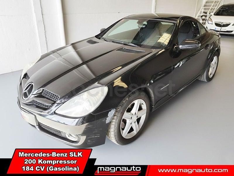 Usado Mercedes SLK200 184 CV (135 kW) 2009 Negro Descapotable
