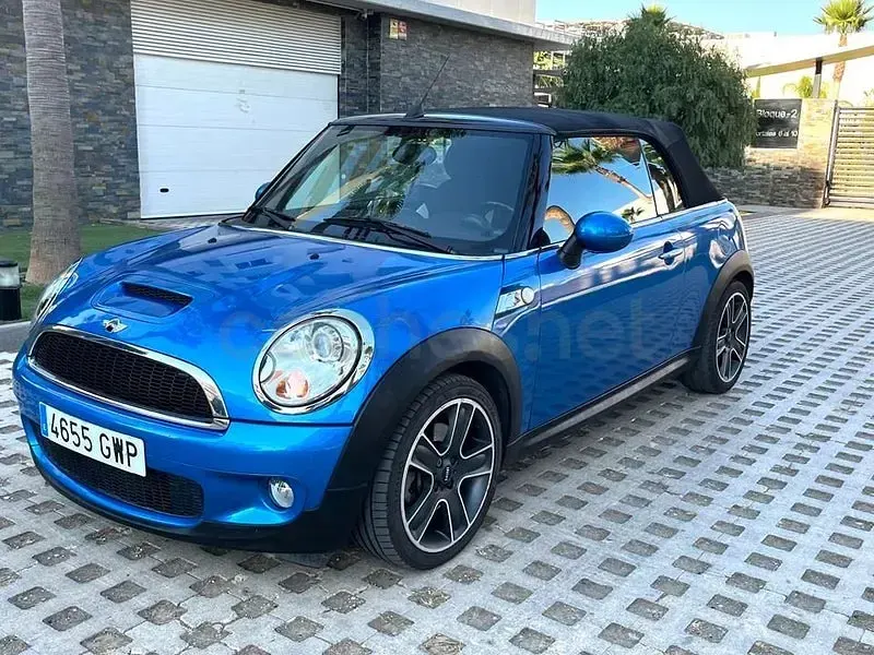Usado Mini Cooper S Cabriolet 184 CV (135 kW) 2010 Azul Descapotable
