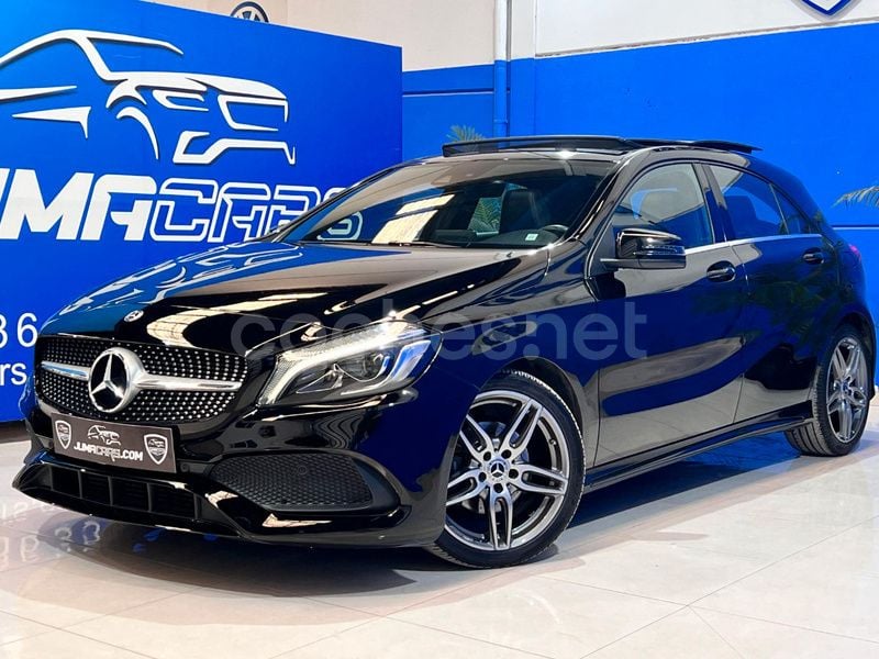 Negro Usado 2018 Mercedes A200 AMG line Berlina | 19.990 € (Precio justo) - Imagen 1/4