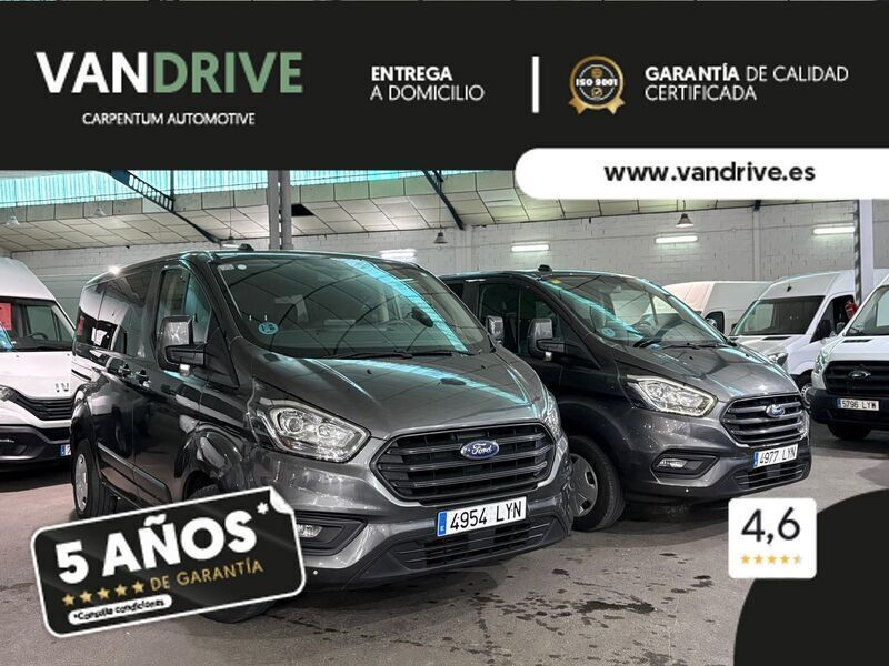 Gris Usado 2022 Ford Transit Custom Trend Familiar | 24.800 € (Caro) - Imagen 1/4