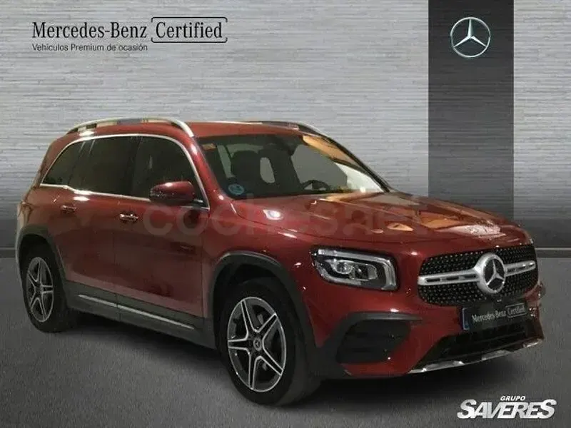 Usado Mercedes GLB200 150 CV (110 kW) 2021 Granate SUV