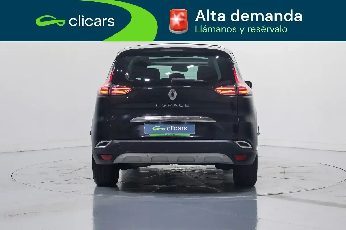 Usado Renault Espace Zen 160 CV (117 kW) 2016 Negro Monovolumen