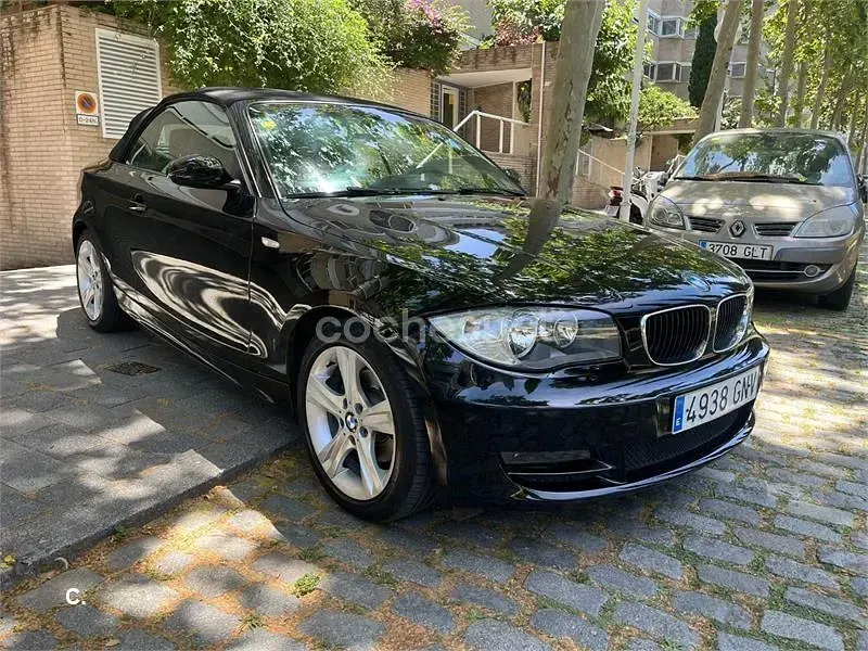 Usado BMW 120 Cabriolet 177 CV (130 kW) 2009 Negro Descapotable