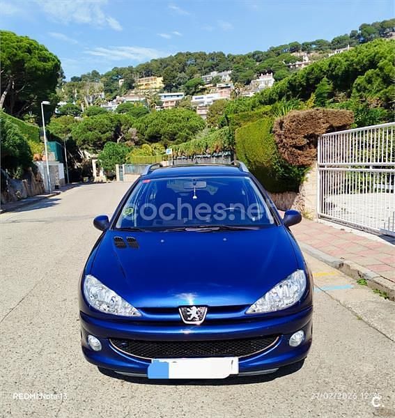 Usado Peugeot 206 90 CV (66 kW) 2006 Azul Familiar