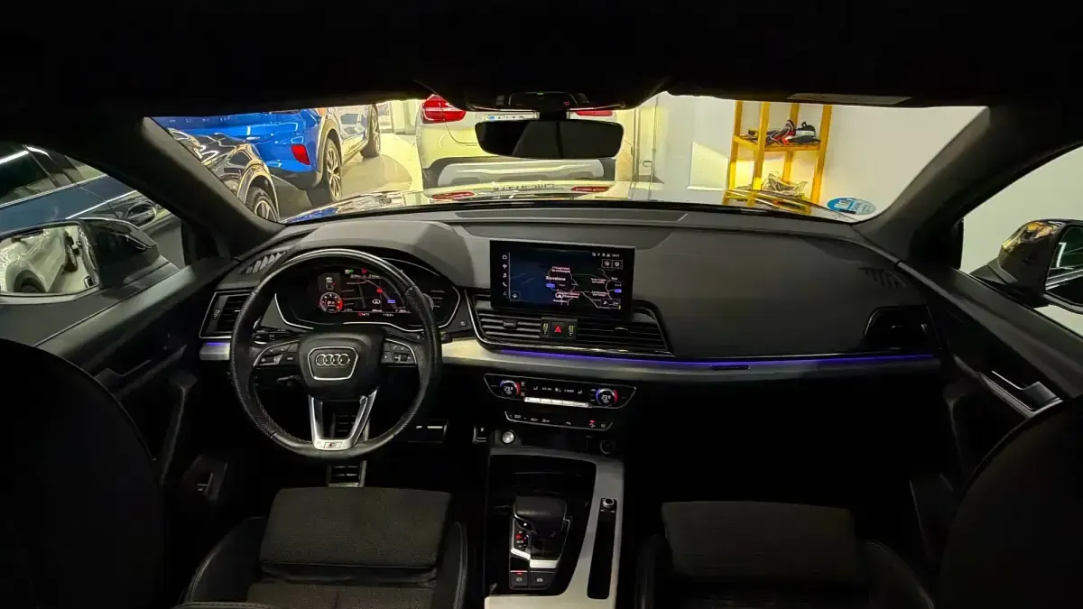 Usado Audi Q5 S-Line 204 CV (150 kW) 2021 Negro SUV