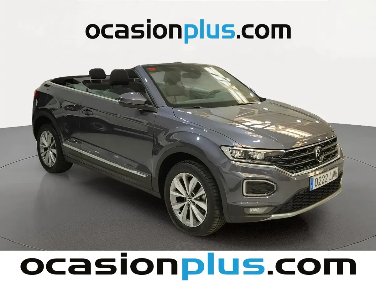 Usado VW T-Roc Cabriolet Style 150 CV (110 kW) 2021 Gris Descapotable