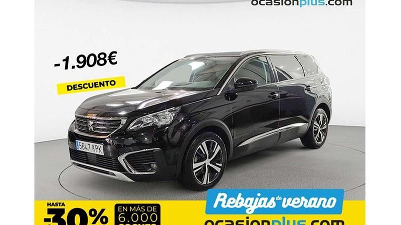 Negro Usado 2018 Peugeot 5008 Allure Monovolumen | 16.082 € (Buen precio) - Imagen 1/4