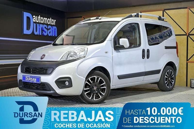 Gris Usado 2018 Fiat Qubo Lounge Monovolumen | 9990 € (Precio justo) - Imagen 1/4