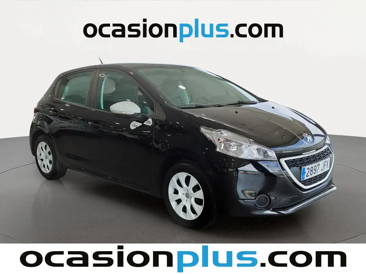 Usado Peugeot 208 68 CV (50 kW) 2015 Negro Utilitario