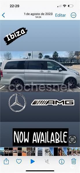 Usado Mercedes V250 Avantgarde 190 CV (139 kW) 2018 Gris / plata Monovolumen