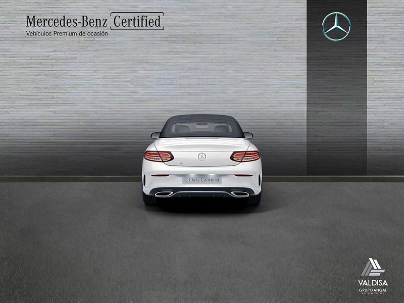 Usado Mercedes C220 AMG line 194 CV (142 kW) 2021 Blanco Descapotable