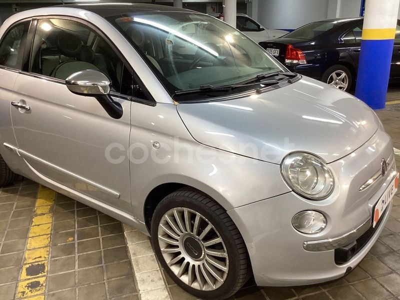 Gris / plata Usado 2009 Fiat 500 Lounge Berlina | 6850 € (Buen precio) - Imagen 1/4
