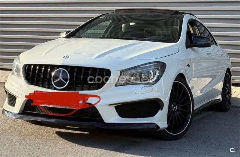 Usado Mercedes CLA45 AMG OrangeArt Edition 381 CV (280 kW) 2014 Blanco Berlina