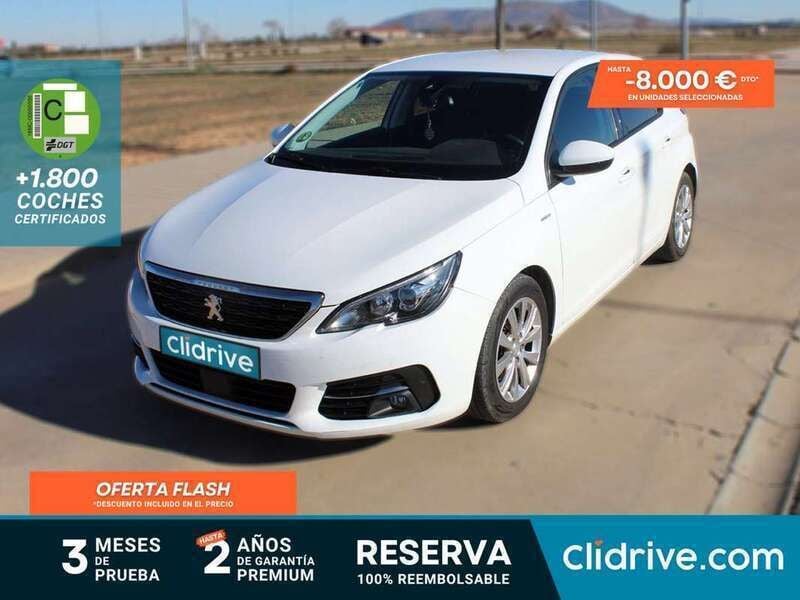 Blanco Usado 2019 Peugeot 308 Allure Utilitario | 9490 € (Buen precio) - Imagen 1/3