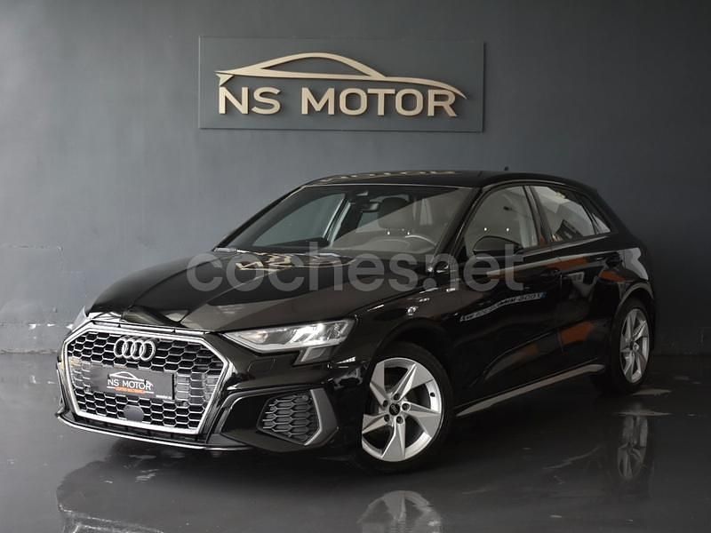 Negro Usado 2021 Audi A3 Sportback S-Line Utilitario | 21.900 € (Caro) - Imagen 1/4