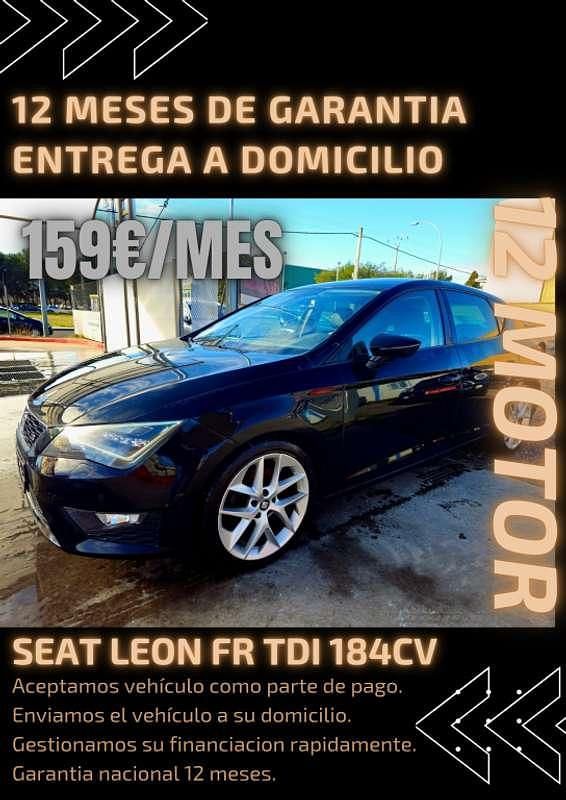 Usado Seat Leon FR 184 CV (135 kW) 2013 Negro Utilitario