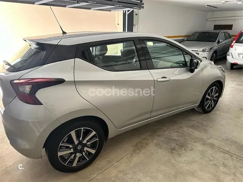 Usado Nissan Micra Acenta 71 CV (52 kW) 2018 Gris / plata Utilitario