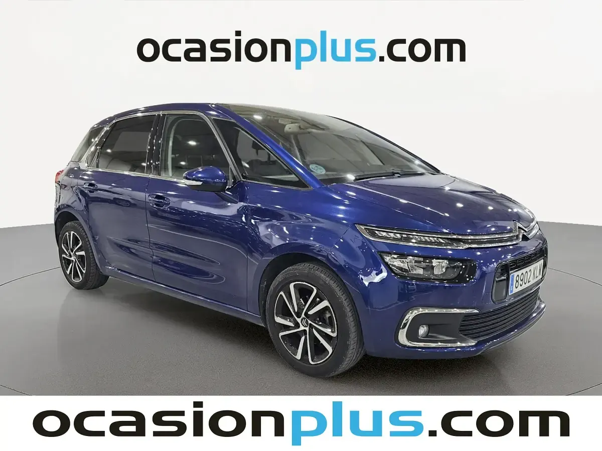 Käytetty Citroën C4 Picasso Feel 120 HP (88 kW) 2018 Sininen Tila-auto