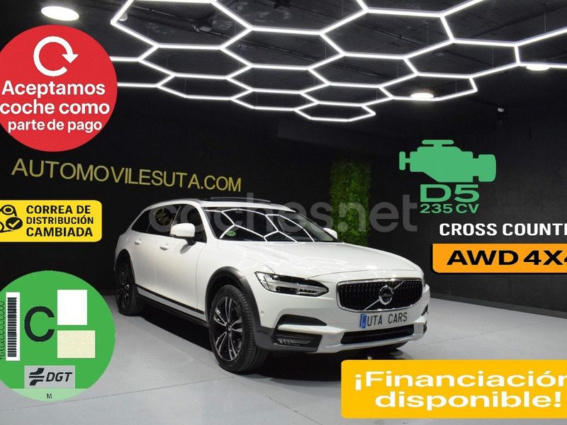 Blanco Usado 2019 Volvo V90 CC Pro Familiar | 28.499 € (Precio justo) - Imagen 1/4
